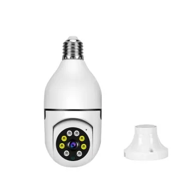 Smart 360° Rotated Bulb WiFi Security Camera HD 1080P – Wireless E27 Socket CCTV with Two-Way Audio, Motion Tracking, Infrared Night Vision & Indoor-Outdoor Use