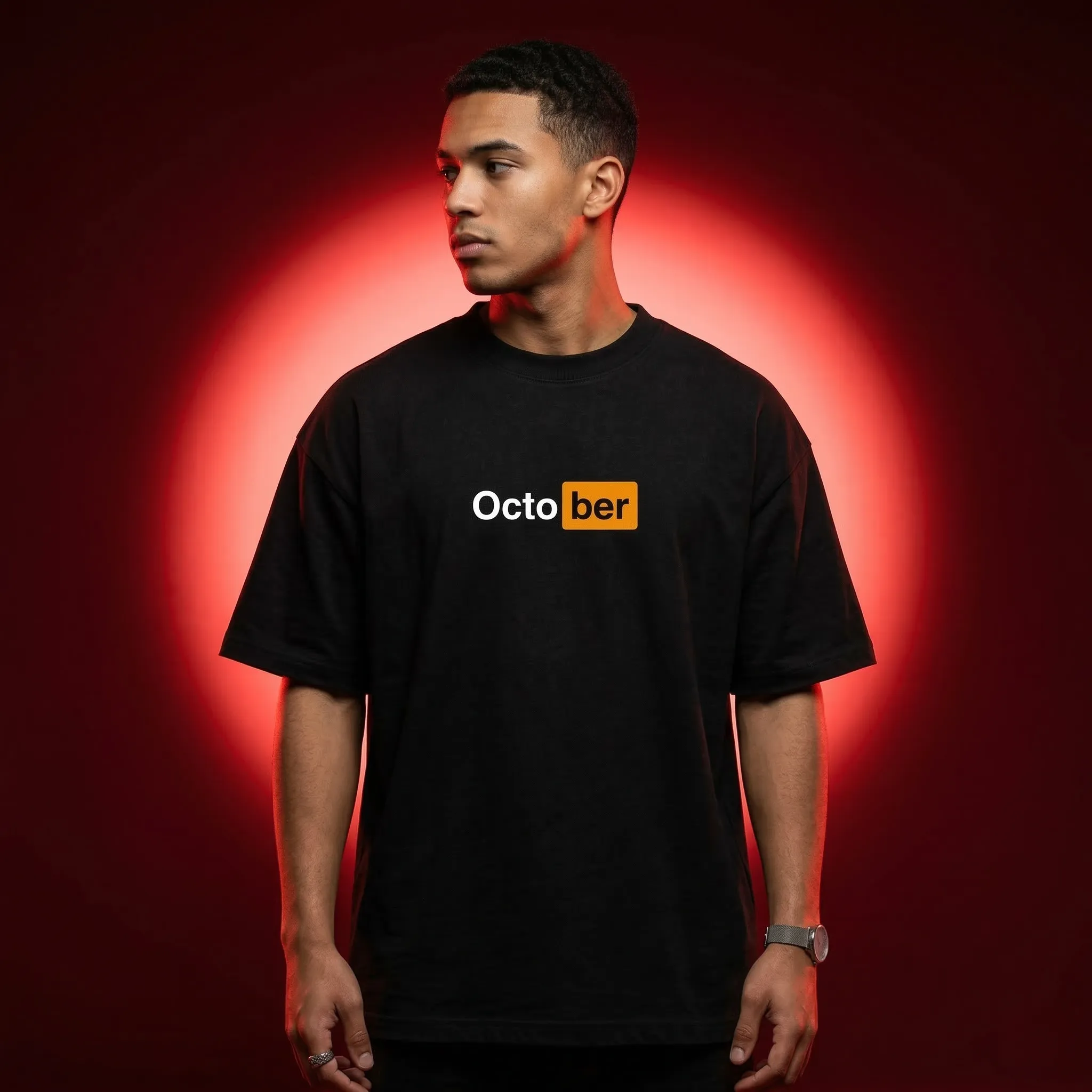 Men's Stylish Premium Drop Shoulder - Black