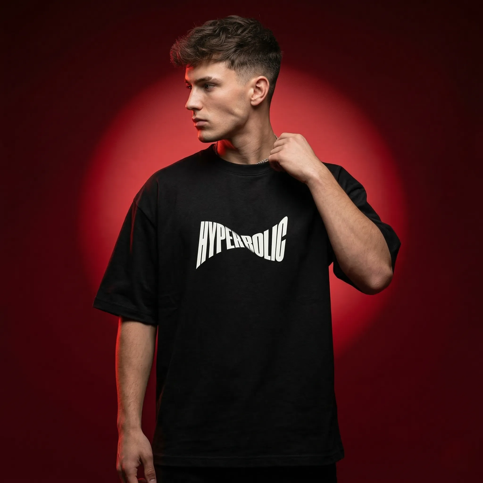 Men's Stylish Premium Drop Shoulder - Black