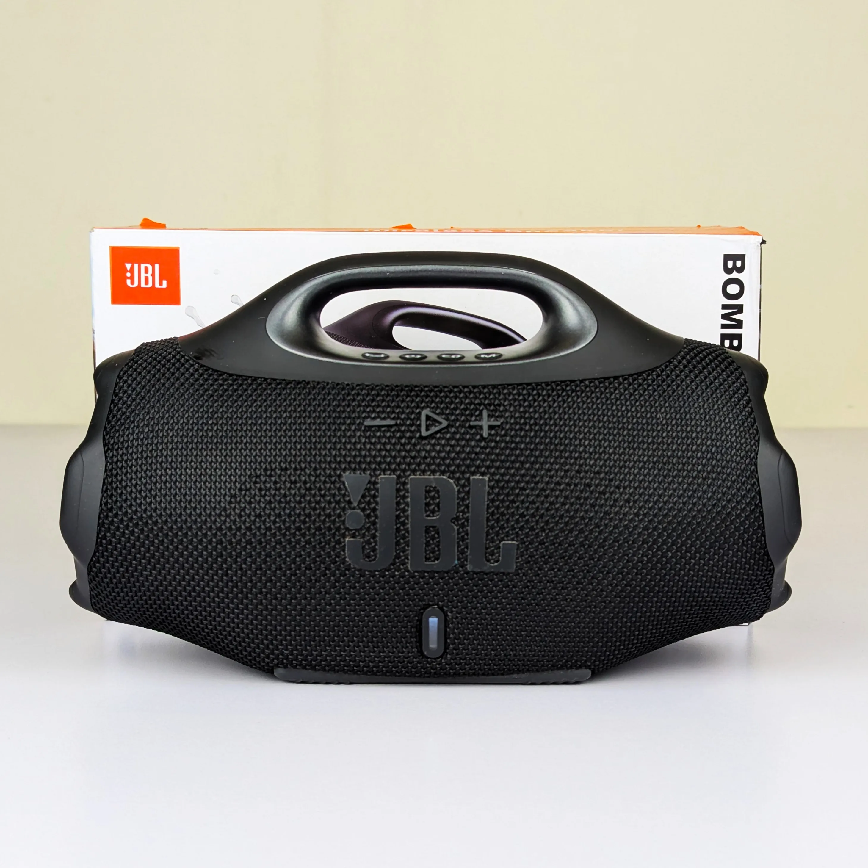 JBL Boombox 4 Mini Portable Wireless Speaker – 15W Power, Bluetooth 5.4, TWS Stereo, 1800mAh Battery, 8H Playtime & Splashproof Outdoor Speaker