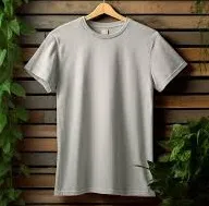 Jersey Fabrics T-Shirt (Ash) পাতলা কাপড়ের তৈরি জার্সি ফেব্রিক্স টি-শার্ট