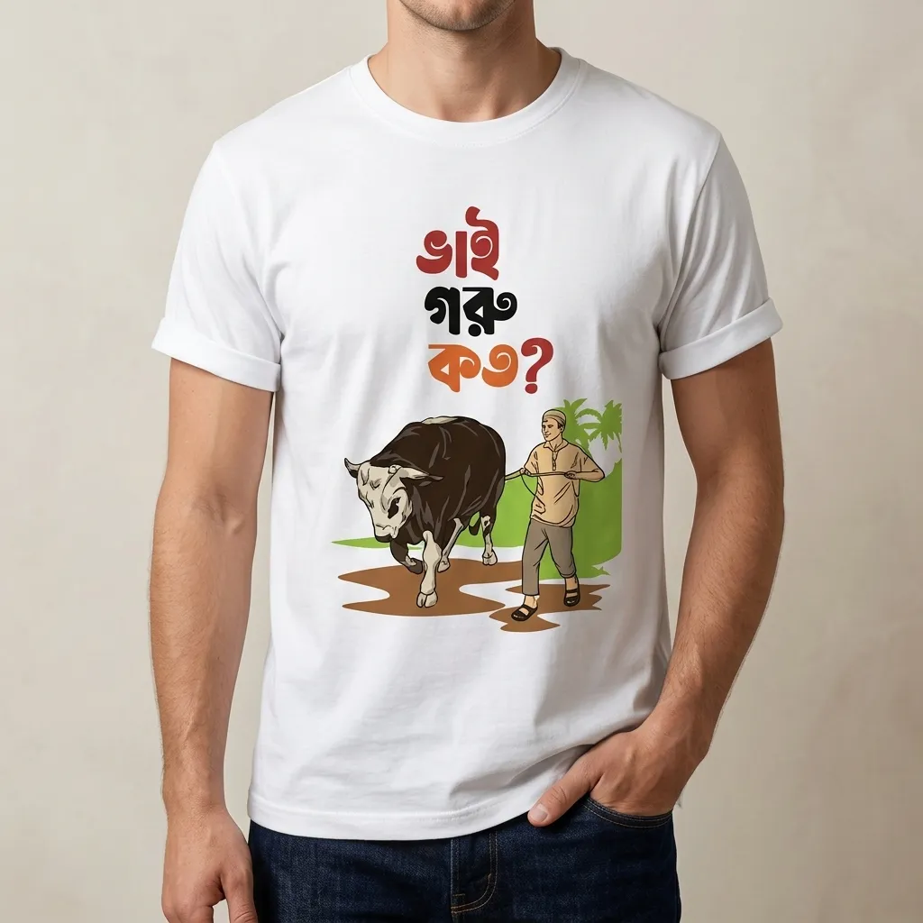 T-Shirt (Bhai Goru Koto) for EID Special