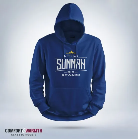 "Little Sunnah Big Reward" Islamic Hoodie (Royal Blue)