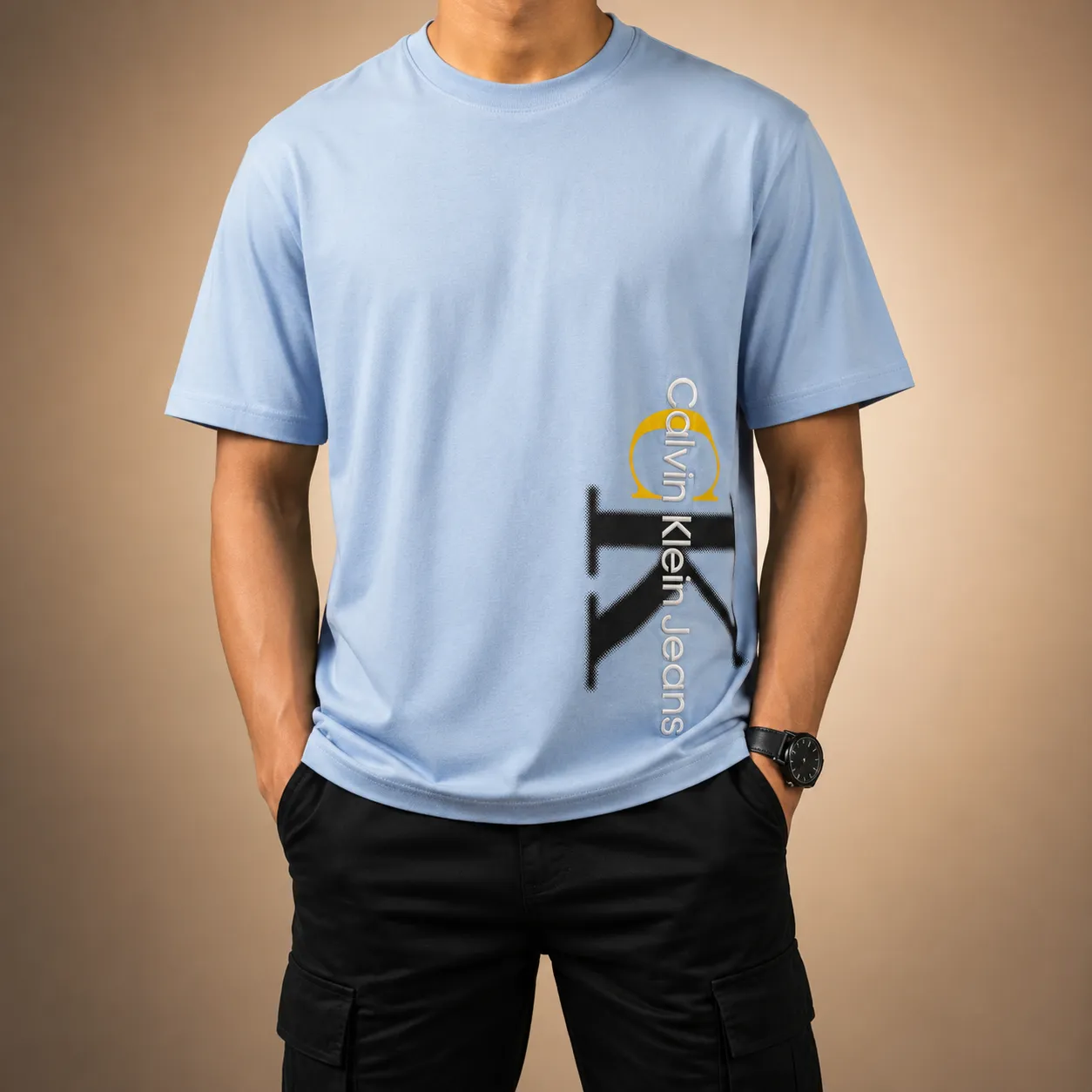 Export Brand Summer T-Shirt- Sky