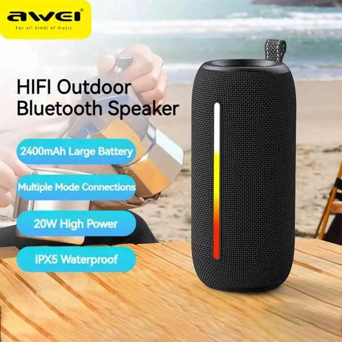 Awei Y788 LED Flashing Soundbar Bluetooth Speaker  (Six Month Warrenty )