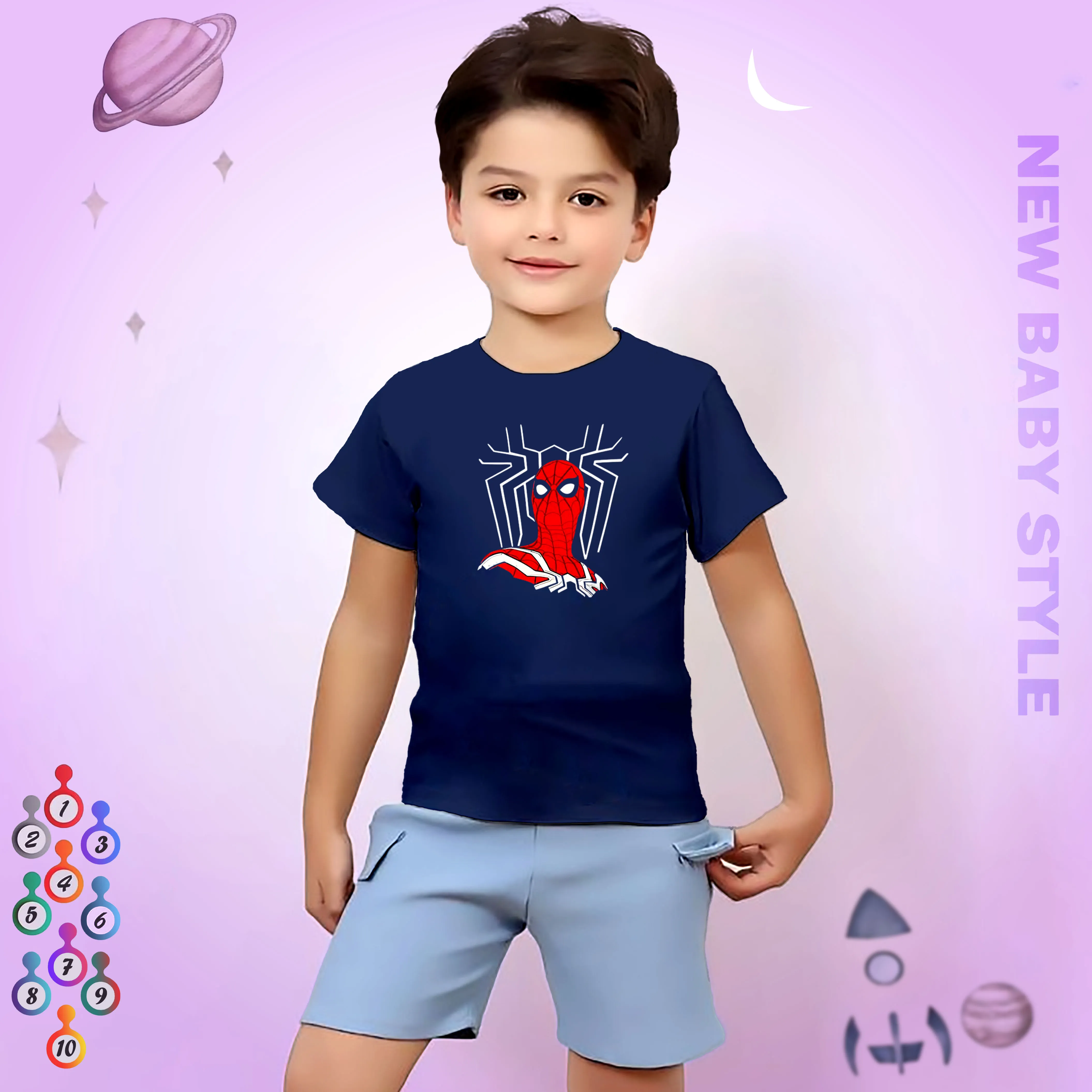 Spiderman (Cotton) T-Shirt for Kids