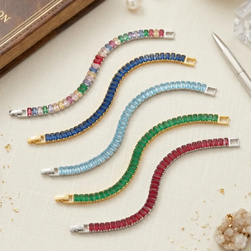 ColorMix Elegant Crystal Bracelet