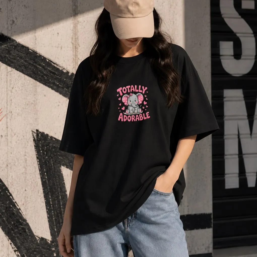 Premium Drop Shoulder T-Shirt for Women |Trendy Print Oversized Tee | Summer Friendly