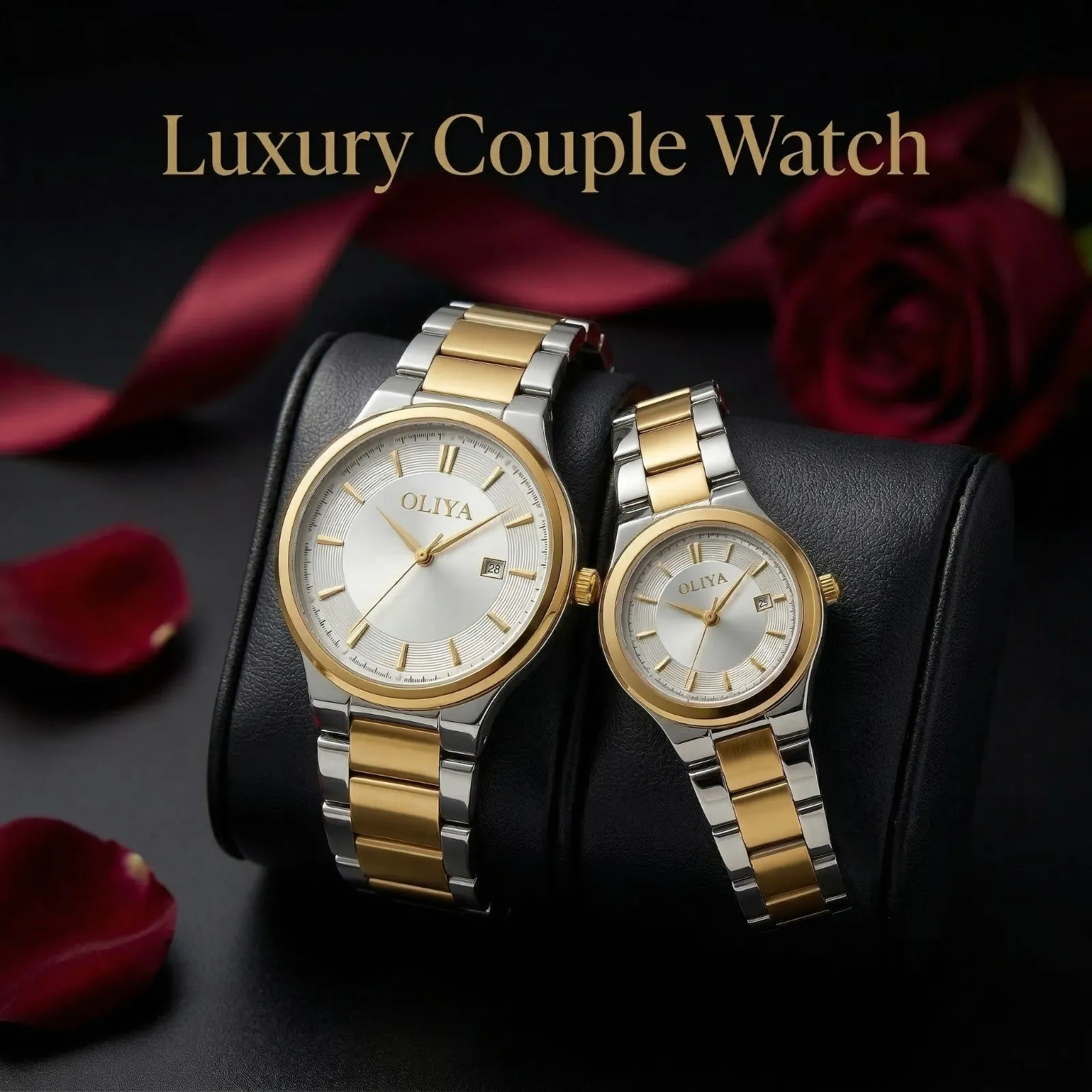 Couple OLIYA Luxury Trendy Elegant Design Watch