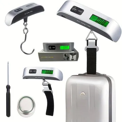 Portable Scale Digital LCD Display  50kg Electronic Luggage Hanging Suitcase Travel Weighs Baggage Bag Weight Balance 1pcs