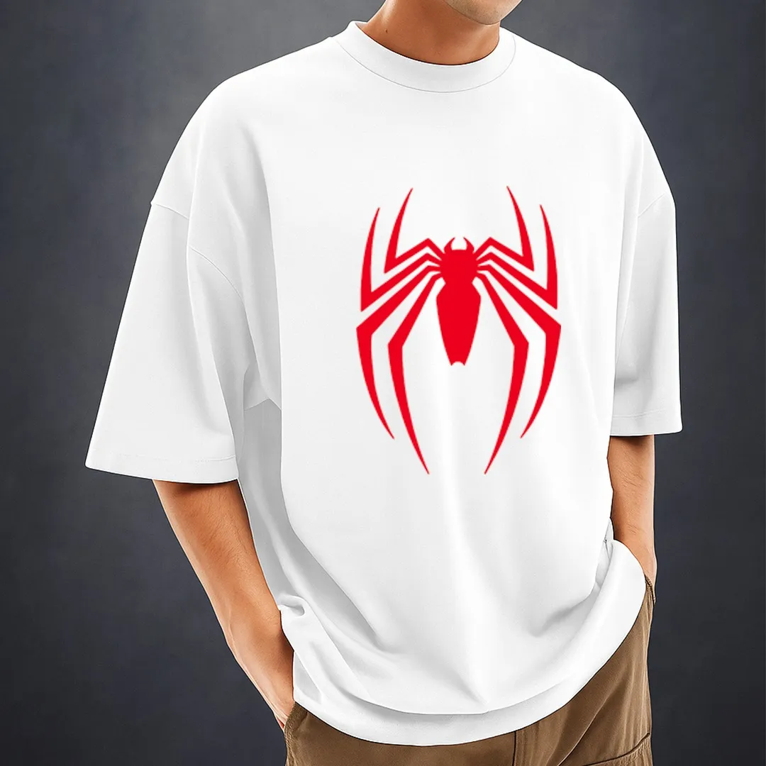 Men's Stylish Drop Shoulder (white)