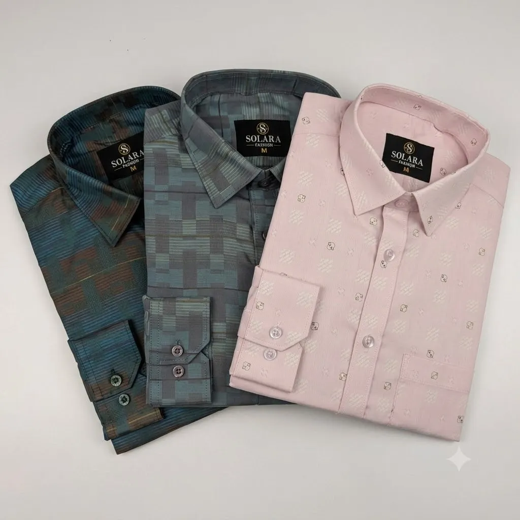 Premium Formal Shirt	3 Pcs Combo