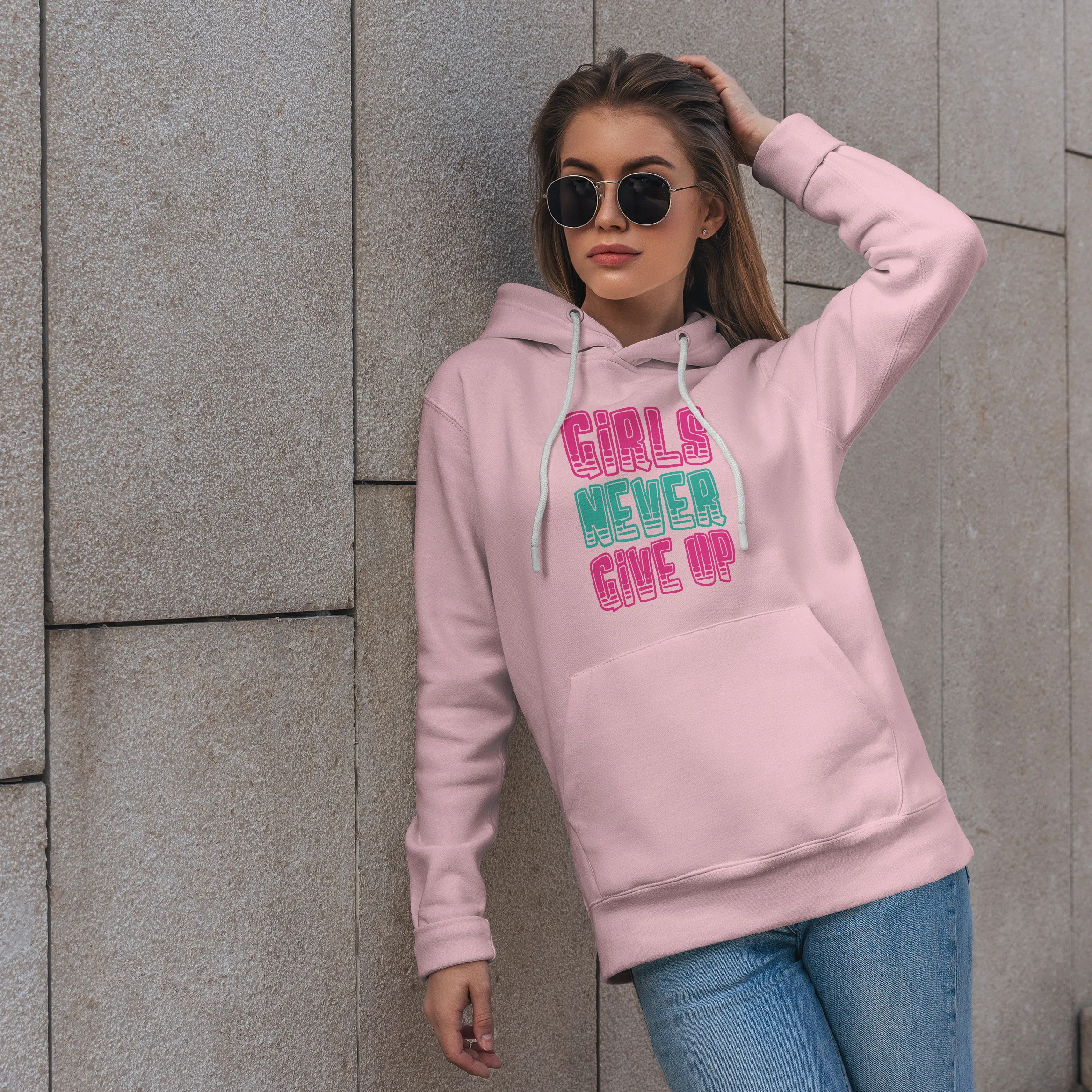 WinterWhisper Ladies Hoodie ( Pink )