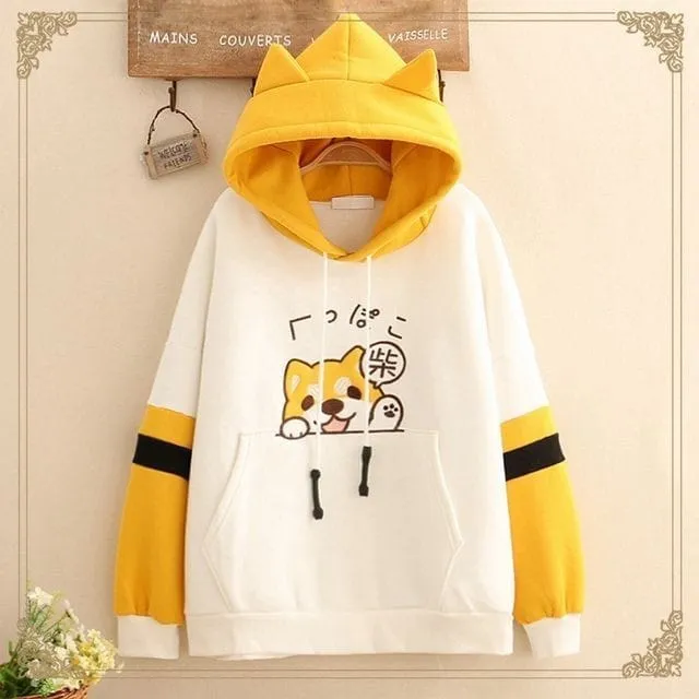 Ladies hoodie  Fleece fabric