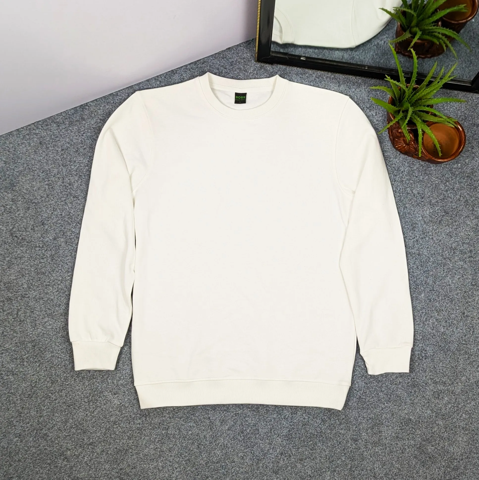 Full Sleeve Sweat Shirt (White)
