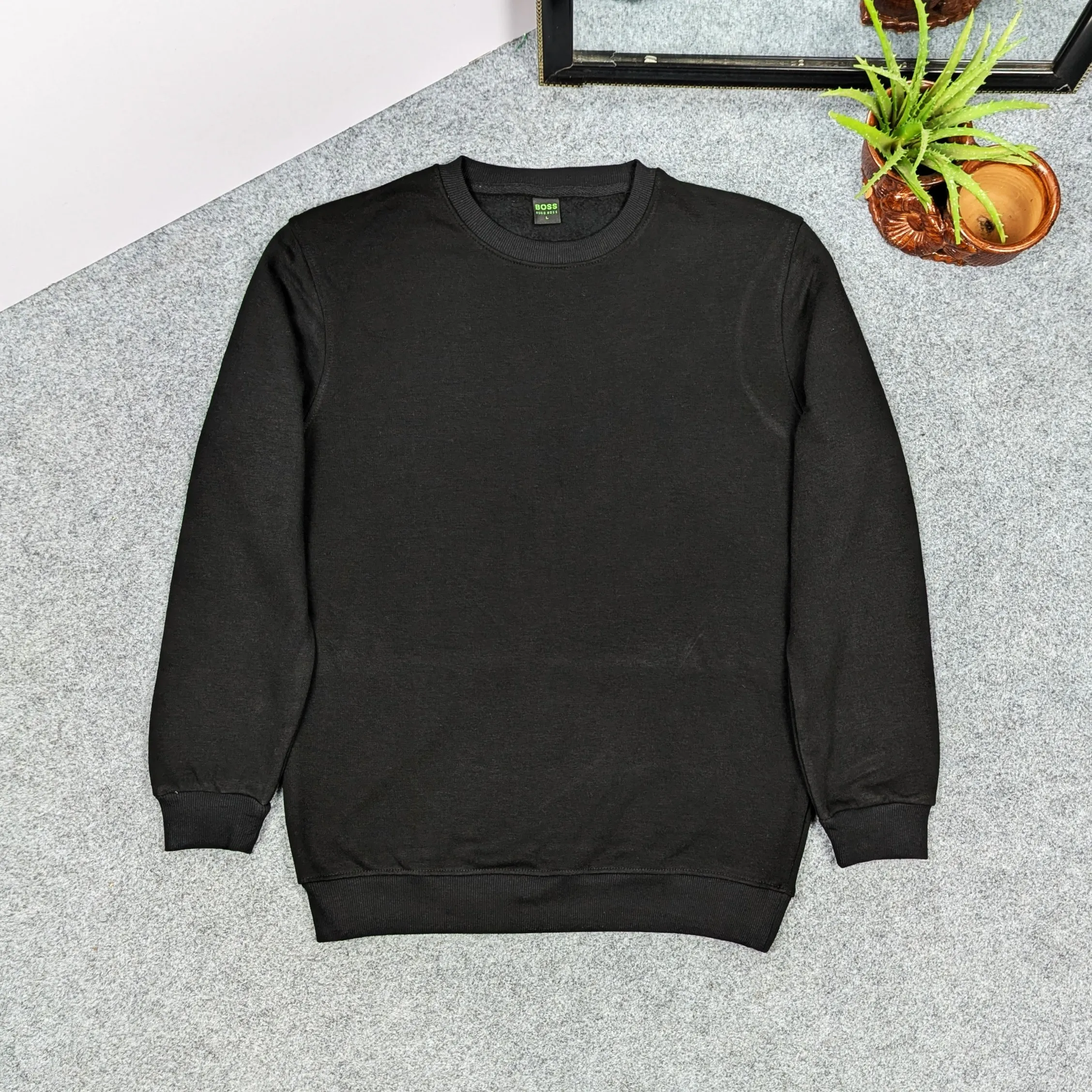 Full Sleeve Sweat Shirt (Black)