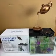 Alishop Landscape Fish Tank-Floating Teapot Tabletop Fountain Ornament