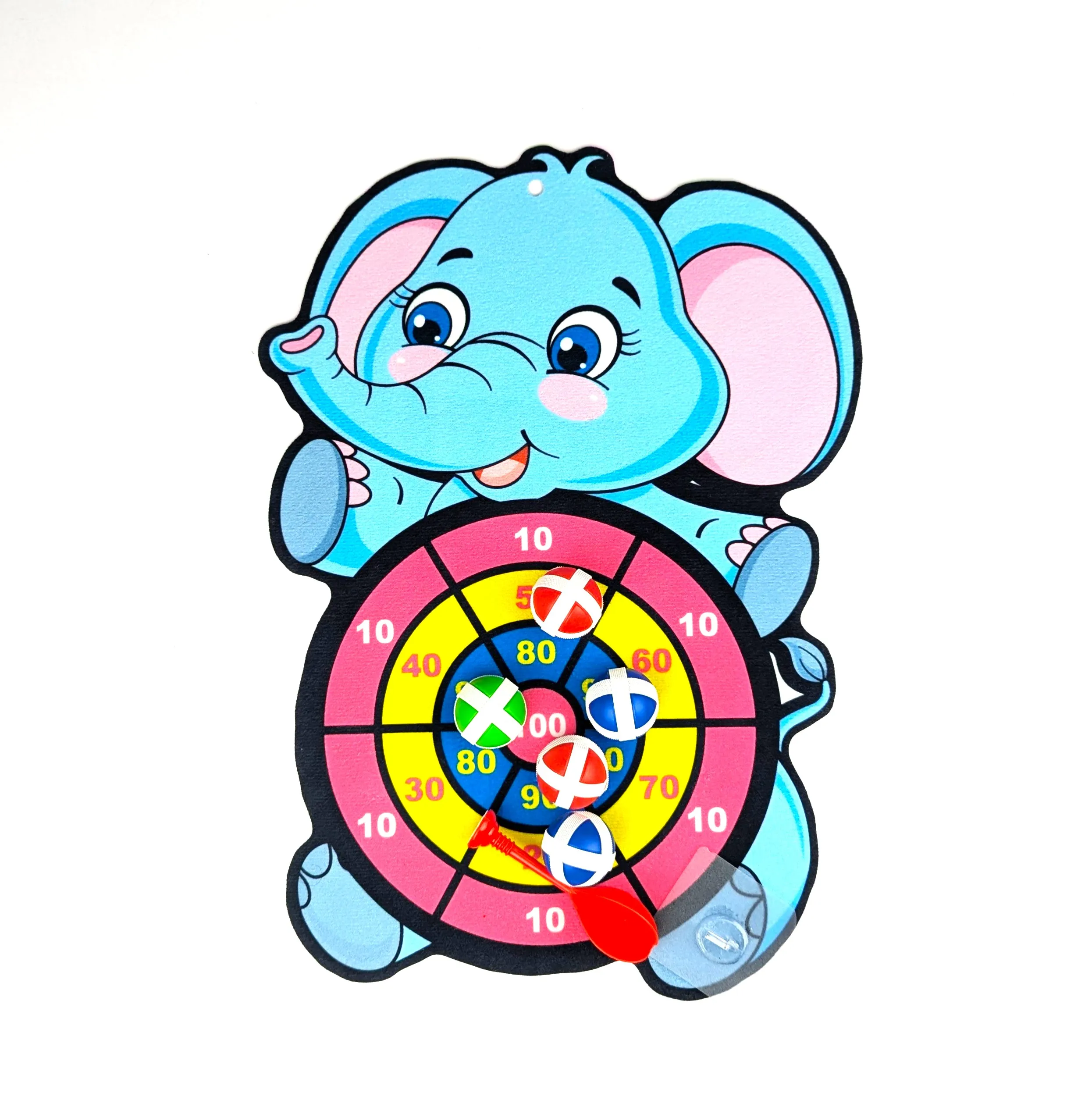 Sticky ball dart board toy