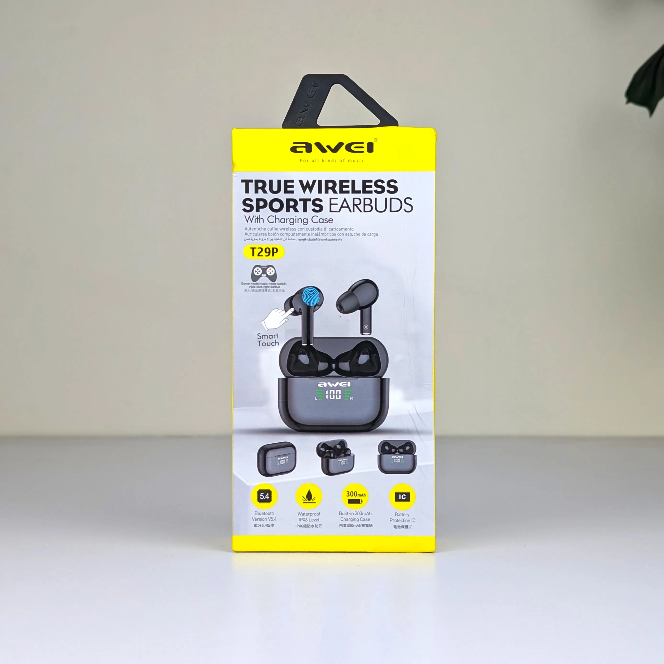 Awei T29P Anc Gaming Wireless Earbuds -Bluetooth V6.0