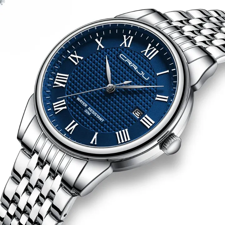 CRRJU 5010 Quartz Classic Stainless Steel Men’s Watch