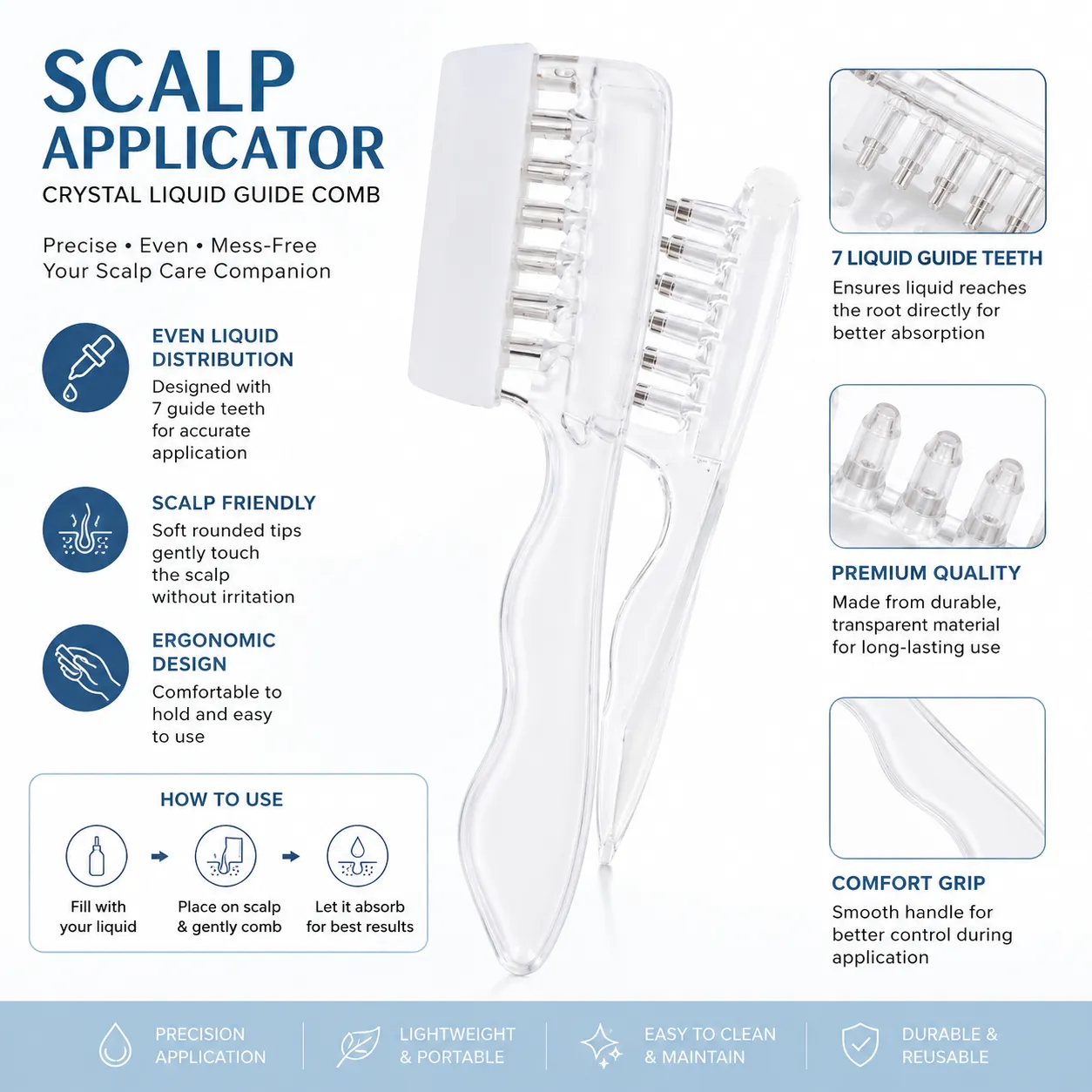 Scalp Applicator Comb - Liquid Root Therapy Comb