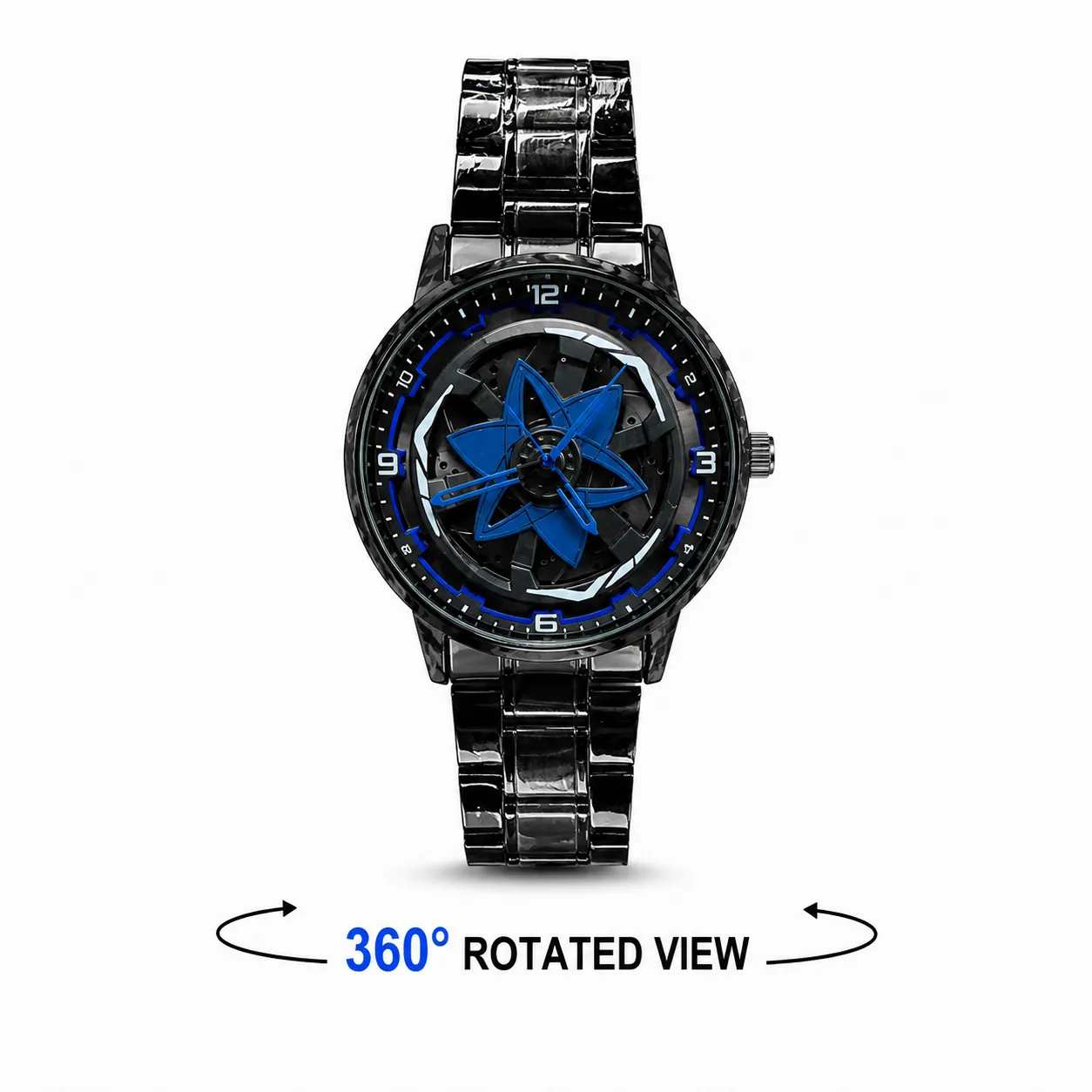 Wheel Rim Rotating Watch