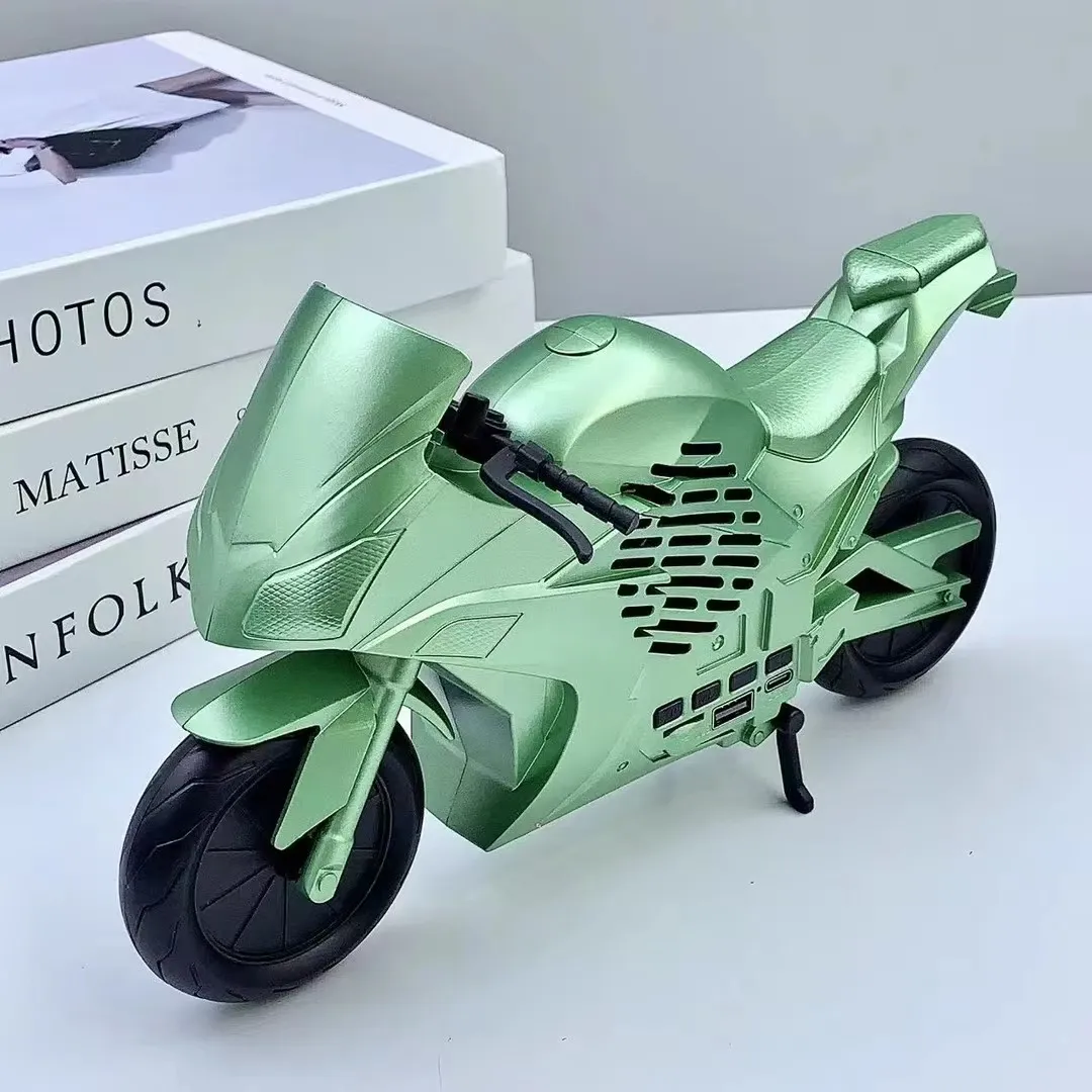 X-733 Motorcycle Shaped Portable Wireless Bluetooth Speaker – Unique Sports Bike Design, FM Radio, USB, TF Card & AUX Support