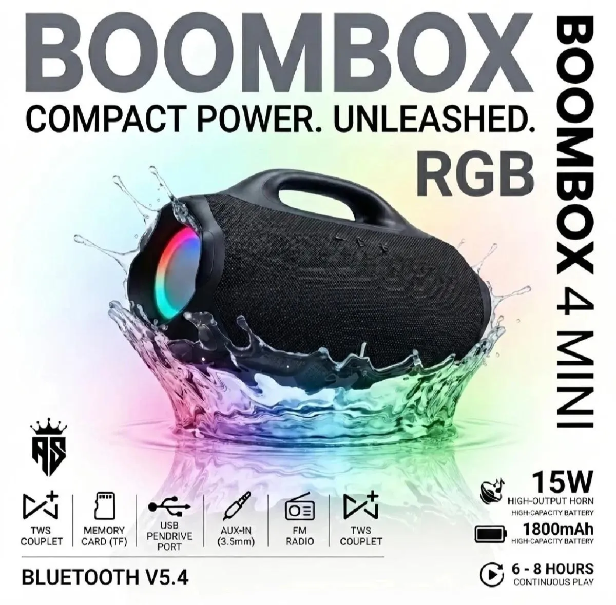 BOMBOX 4MINI RGB Wireless Speaker