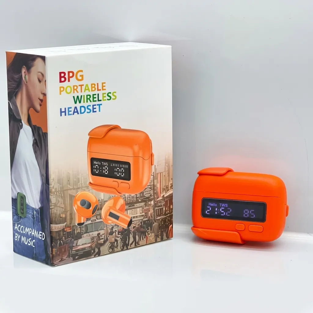 High Quality Multifunction Wireless TWS Earphones with Clock Sound Earphones