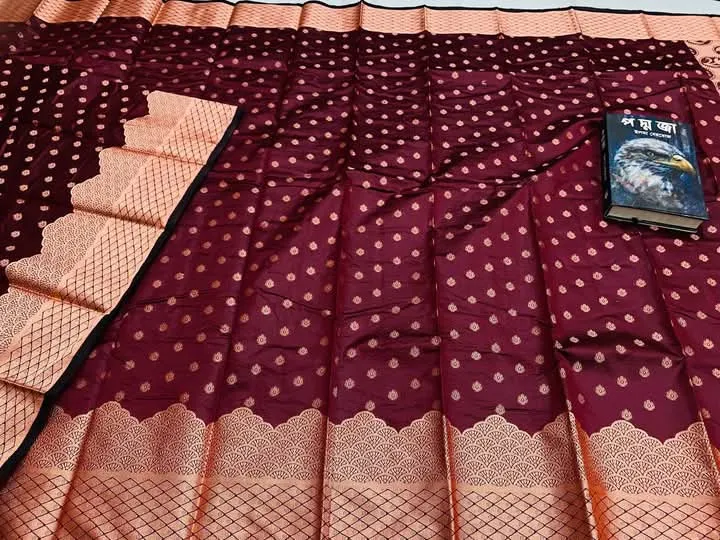 Premium Silk Katan Saree – Exclusive Design (Multiple Colors Available)