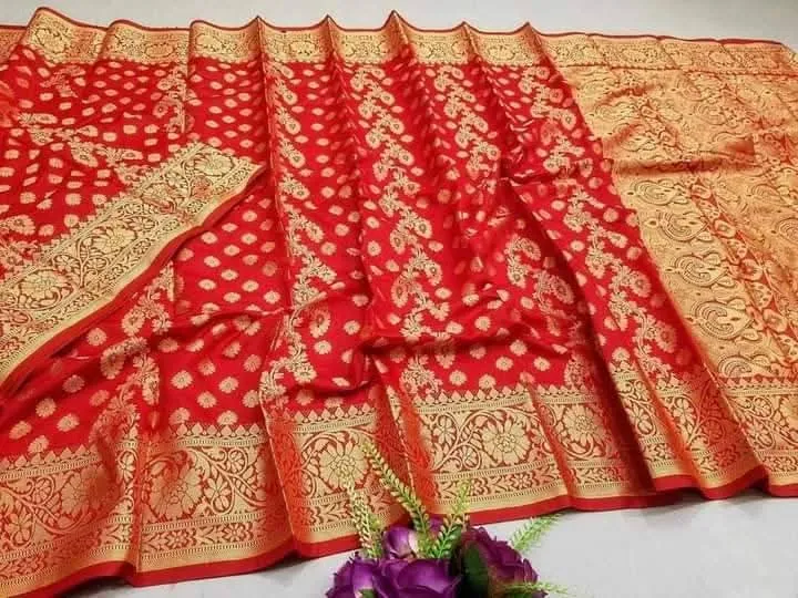 Premium Silk Katan Saree – Exclusive Design (Multiple Colors Available)