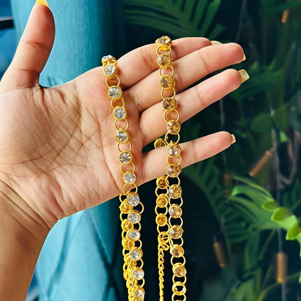 Special Puja Collection: Royal Stone Saree Pin / Waist Chain