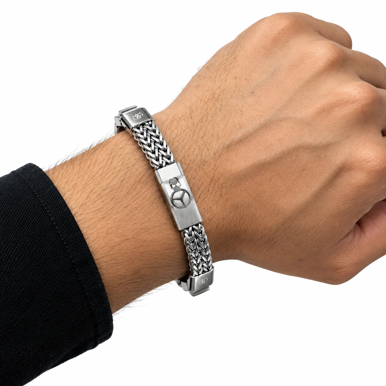 Premium Mercedes Benz Stainless Steel Chain Bracelet