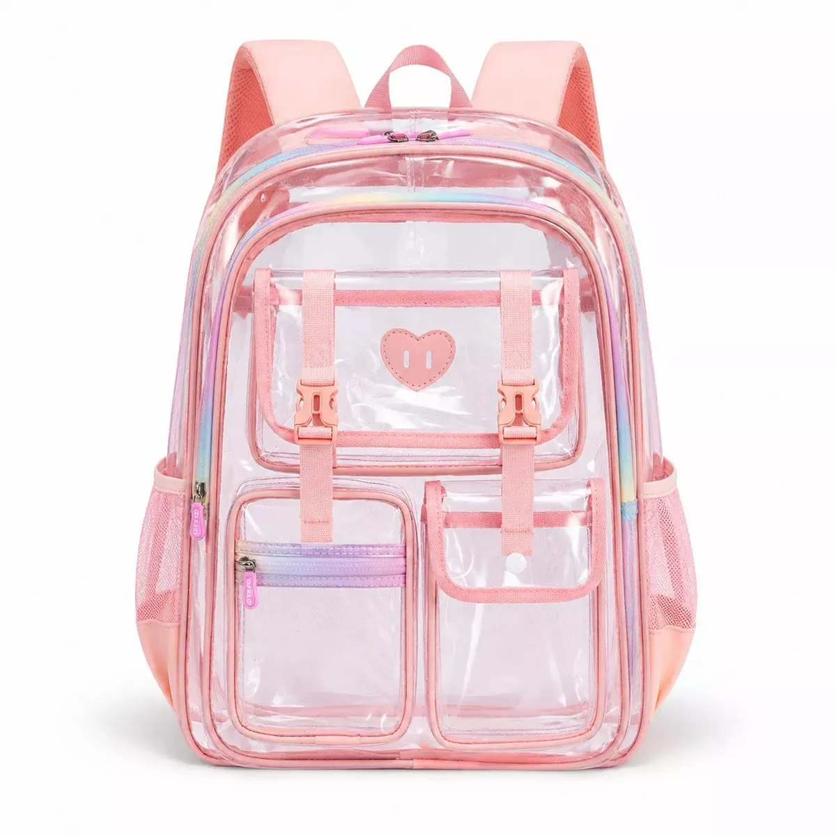 Sesame Baby Cute Transparent Waterproof Kids Backpack - Pink