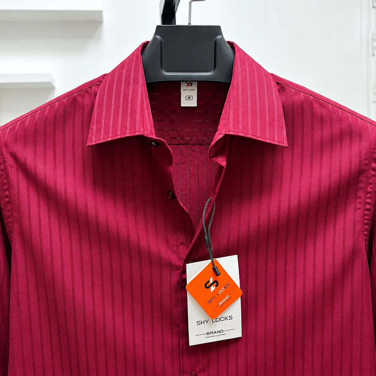 SHY LOOKS MOST DEMANDING MAROON DIAMOND SHIRT